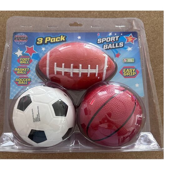 3 Pack sport balls - Picture 1 of 3